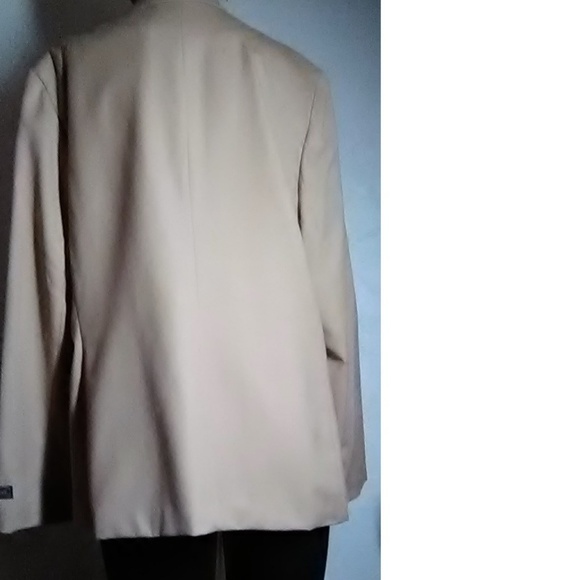 Sag Harbor New Beige Wool Blazer Size 18 - Picture 3 of 6